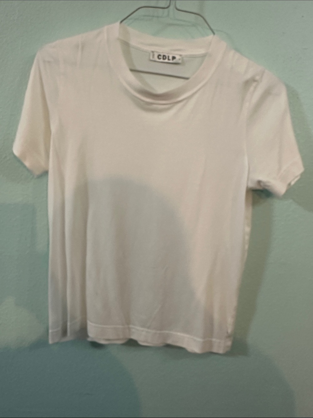 CDLP White Minimal Crewneck T-Shirt Unisex Size S Made in Portuga